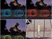 Set Lumini Led Bicicleta/Moto/Auto Culori Abastru/Rosu/Verde