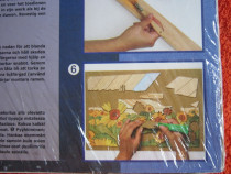 Craciun cadou rar DIYpuzzle pt pictat din lemn+rama+acrilice