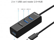 Hub USB C 2in1 card reader microSD
