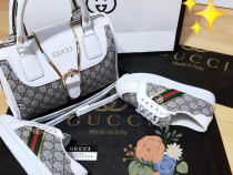 Set Gucci(adidasi +geanta),portofel cadou