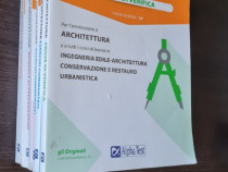 Set 5 cărți examen Arhitectura Politehnica Milano 2020/2021