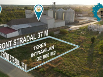 Teren intravilan, de 800 m2, cu 2 fronturi stradale, in Mandruloc