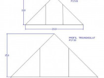 Profil triunghiular in 45 grade pentru cofraje