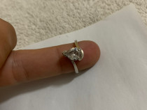 Inel argint 925 marime 6,5 -7 (17mm) piatra cristal