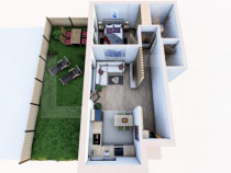 Apartament 2 camere, 50 mp, finisat, spatiu verde, zona Lero