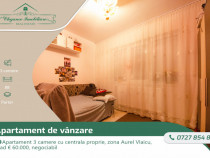Apartament 3 camere cu centrala proprie, zona Aurel Vlaicu,