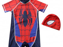 Costum Spiderman Copii, THK, Rosu-Negru - 3-4 ani