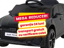 Masinuta Electrica Copii 1-4 Ani Audi RS6,Scaun Piele,Roti Moi #Negru