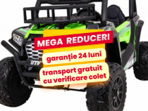 UTV Electric Copii 3-8 Ani Muster JS360 400W 24V,2 Locuri Verde