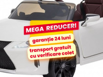 Masinuta Electrica Copii 1-5 Ani Lexus LC500 60W Roti Moi Alb