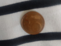 Monedă de 5euro centi f. rară