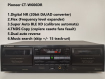 Pioneer CT-W606DR casetofon dublu deck, Digital NR, FLEX, BLE XD