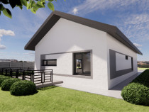 Casa individuala - 4 camere - 2 bai - 1200mp teren.