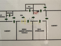 Apartament 3 camere, pretabil pentru cabinete medicale, Plo