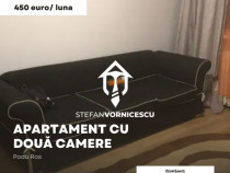 Se închiriază: Apartament cu 2 camere Podu Ros