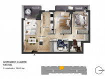 Apartament 3 camere | Pipera Plaza | 2 Terase | Bloc Fina...