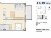 Apartament luminos, orientare estica, finisat lux, zona semi