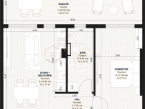 TORONTAL - 2 Camere - Etaj 2 - LIFT - Terasa mare