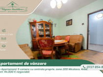 Apartament 5 camere cu centrala proprie, zona 200, Micalaca