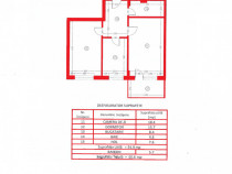 2 cam.61 mp,decomandat,bloc nou,str. Recea,cu loc de parcare exterior