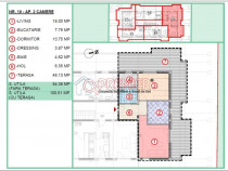 Avans 5% - 2 camere unic - terasa 47 mp - Popesti Leordeni