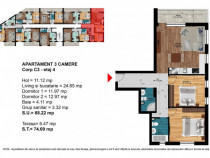 Apartament 3 Camere în apropiere de Metrou Breceni și D Le