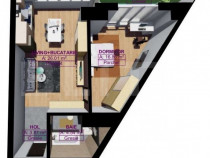 Apartament modern cu 2 camere, 57,01 mp, etaj 7, Bacau