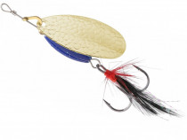 Lingurita Rotativa MIKADO Spinner M-Grub, Gold / Blue Knight, Nr.2, 7