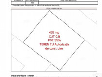 Teren cu autorizatie de constructi, 485 mp, zona Dealul Fana