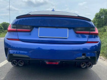 Spoiler cu LED - BMW Seria 3 G20 (2019+) Negru Brillant