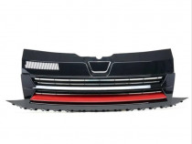 Grila, Fara Sigla, Neagra cu Accent Rosu pentru T6 Transporter 2016+