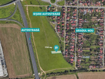 Teren cu PUZ servicii comerciale Aradul Nou