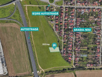 Teren cu PUZ servicii comerciale Aradul Nou