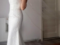 Rochie de mireasa NOUĂ tip sirenă nr 38-40