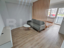 Apartment cu o camera, 37 mp, mobilat nou, parcare, zona Ter