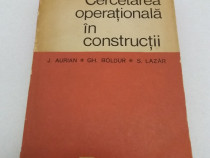 Cercetarea operațională în construcții / j. aurian. gh.boldu