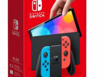 Nintendo Switch OLED (RED & BLUE JOY-CONS)- ca nou + accesorii premium