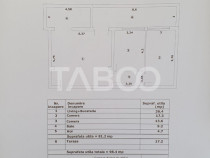 Apartament 3 camere decomandat 81 mp utili + terasa 17 mp no