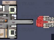 Apartament 3 camere finisaje Premium, pompe de caldura, Fund