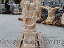 Set copii cu soclu, galben patinat, model S7-S27.