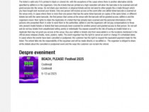 Beach please - bilet acces general 9-13 iulie