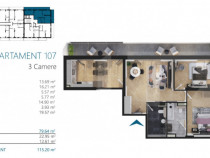 Apartament 4 camere, cu terase 36 mp, super view, zona Elite