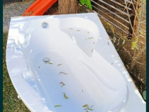 Cada baie asimetrica 150x100, completa, stare perfecta