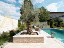 || RESEDINTA EXCLUSIVISTA CU PISCINA ||3 dormitoare-5 bai|| Teren 850