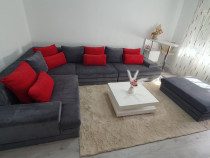 Colțar modular stofă gri