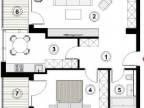 Apartament 2 camere decomandate, 2 balcoane, intermediar, zo