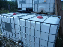 Bazine plastic (1000 L.) cu suporti metalici