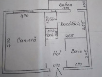 Apartament de vanzare 1 camera, zona Pacurari, Iasi