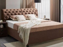 Pat complet cu saltea si doua lazi pentru depozitare