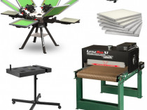 Carusel si cuptor NOI pentru atelier serigrafie, marca VASTEX! Ocazie!